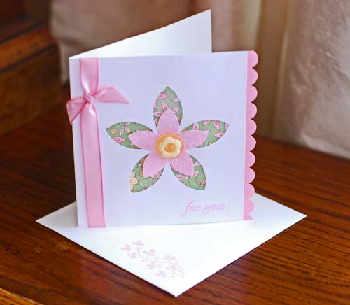 fresch cut flower card